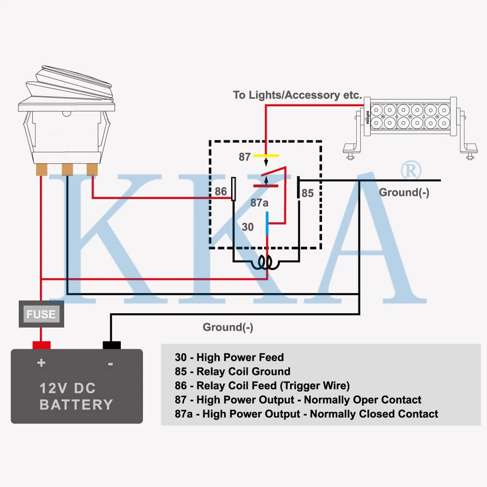 [4pcs/pack]Waterproof Automotive Relay 12V 24V 4pin 5pin 4P 5P 40A Car Relay With Copper Terminal, Auto Relay With Relay Socket