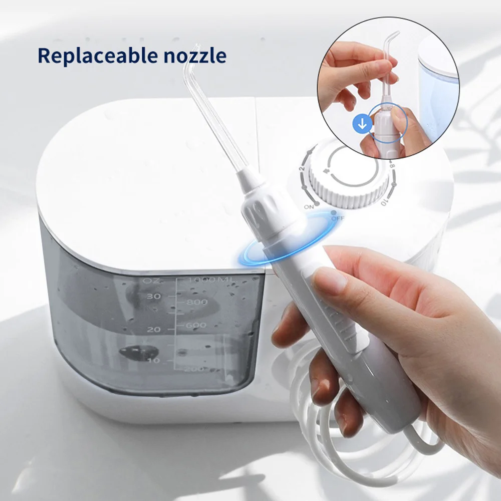 1000ml Household Portable Waterproof Oral Irrigator Dental Irrigator Desktop Dental Irrigator Electric Oral Irrigator