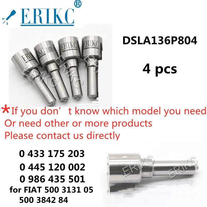 

ERIKC Fuel Spray Nozzle DSLA136P804 0433175203 for PEUGEOT 0445120002 1980 81 1980 83 50 01 849 912