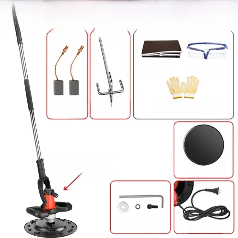 Wall Smoothing Polishing Machine 220V 2880W/4880W Electric Concrete Mixer Cement Wall Mortar Trowel Leveling Machine