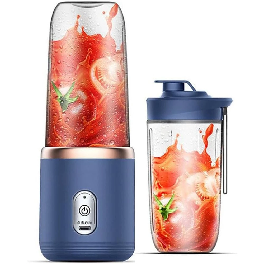 Portable Small Electric Juicer Blade Stainless Steel Juicer Cup Juicer Fruit Automatic Smoothie Blender Kitchen Ferram