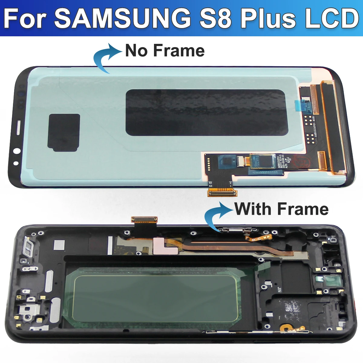 Tested AMOLED For Samsung S8 Plus LCD G955 G955F G955FD Display Touch Screen With Frame For Samsung S8+ Display Replacement