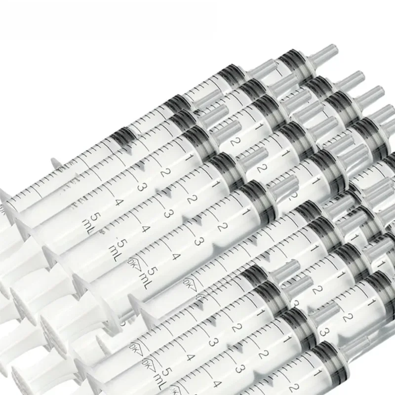 Pas d'aiguille! 5 10 20 50 100 pièces en plastique nutritif santé mesure réutilisable hydroponique nutritif seringue outils échantillonneur 5ML seringue