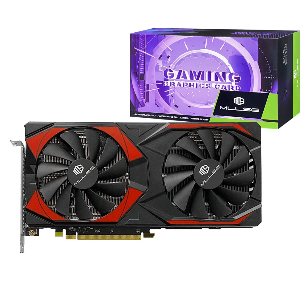 MLLSE RX 5600 XT 6GB Gaming Grafische Kaart 192bit GDDR6 8-pins PCI-E 4.0 AMD Radeon Game GPU RX 5600XT 6GB Desktop Videokaart