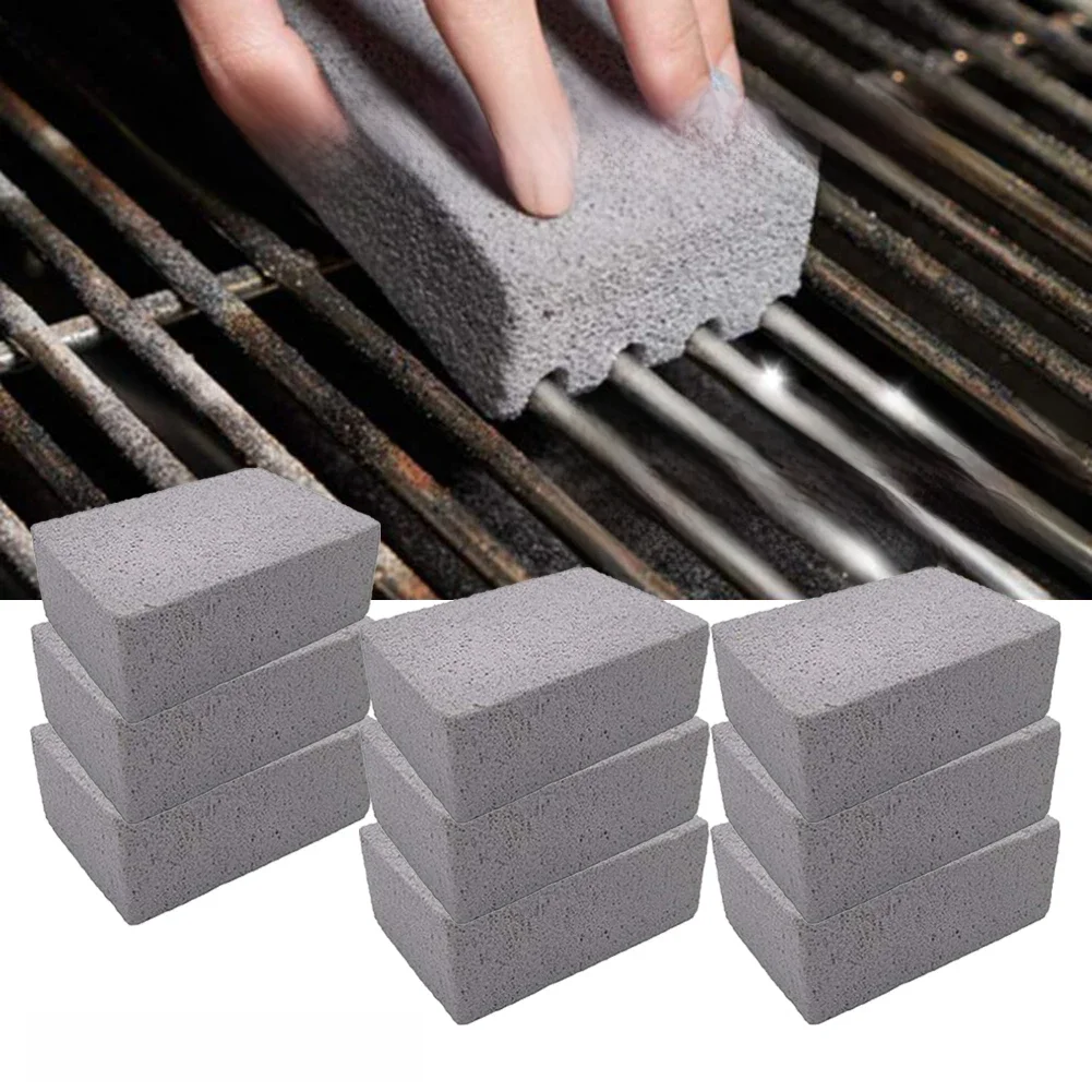 1-10PCS BBQ Grill Cleaning Brick Block Barbecue Natural Cleaning Stone Racks Stains Grease Cleaner BBQ Tools Oil Stain Cleaning — zdjęcie 2