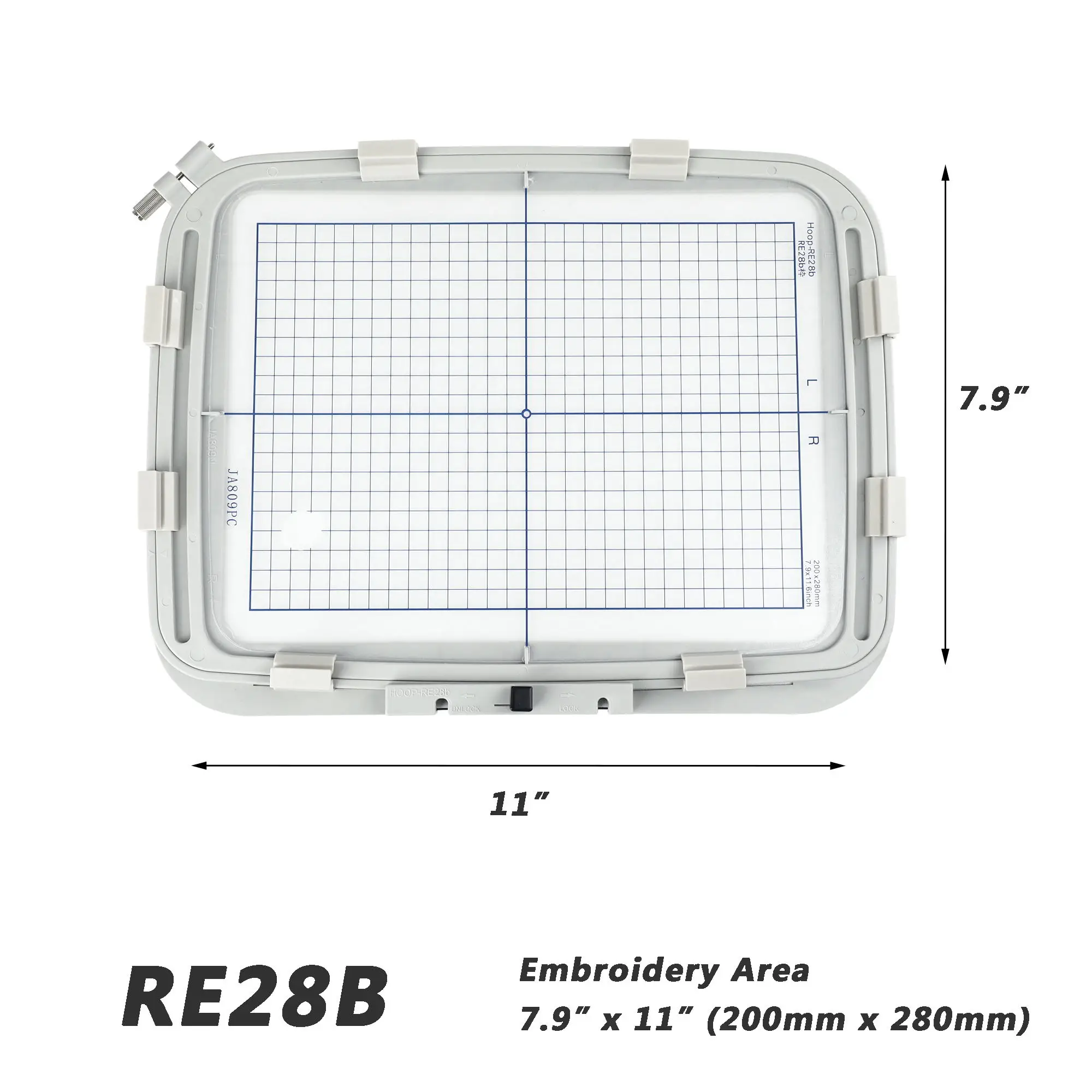 Sewtalent RE28B Embroidery Hoop for Janome MC 500E 550E Memory Craft Elna Expressive 830 JA809Hoops Embroidery Machine Frame