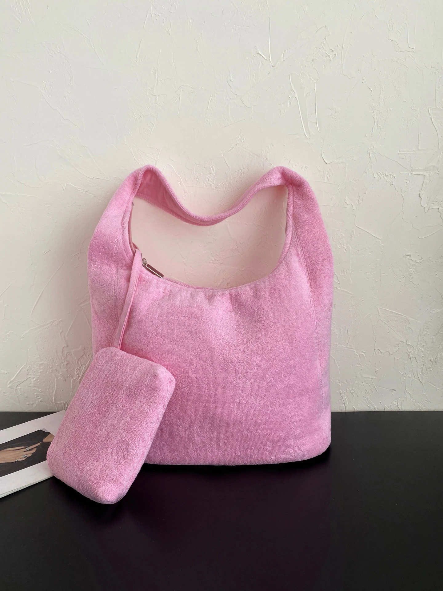 

Towel Beach Bag Woolen Large Capacity Handbag Crossbody Bag Shoulder Bag Handbag 2025 New High-Quality Simple Fashionable