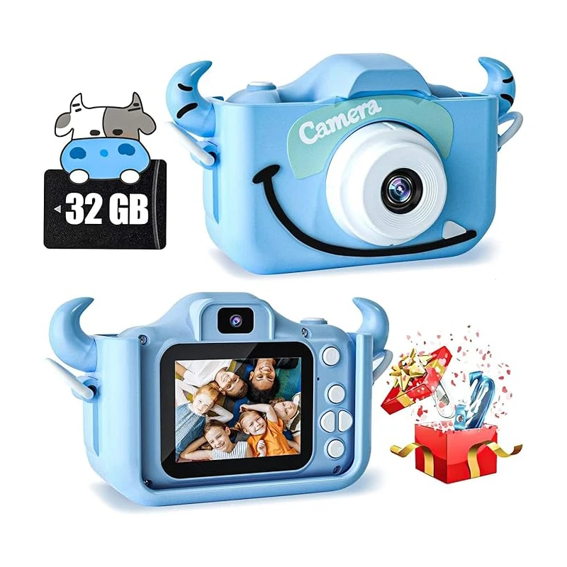 Kids Camera Toys for 6 7 8 9 10 11 12 Year Old Boys/Girls, Kids Digital Camera for Toddler with Video, Christmas Birthday Festiv