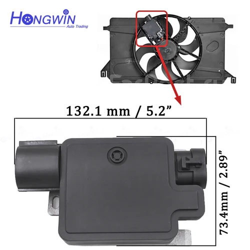Imagen 2 del producto Módulo de Control de ventilador de radiador para Ford Focus MK3 B S C-MAX Transit Edge Mondeo, 4M519A810AA 6W1Z8B658AC 6W1Z-8B658-AC CT4Z8B658A
