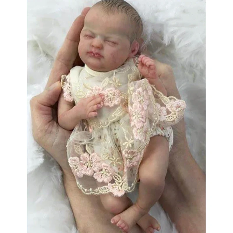 ชุดตุ๊กตาเด็กทารกไวนิลรีบอร์นมินิ9นิ้วชุดตุ๊กตารีบอร์นเมาส์ไม่ใส่สีชิ้นส่วนตุ๊กตาเกิดใหม่แบบทำมือเปล่า