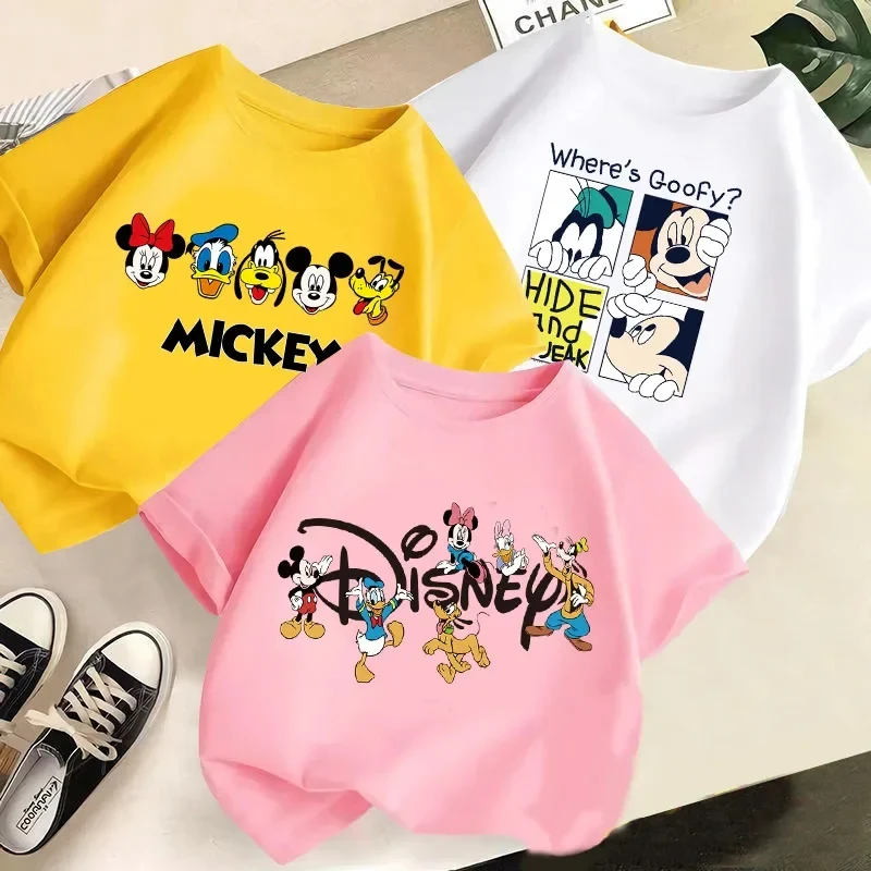 Summer Hot-selling Mouse  3D Printed T-Shirt Boys and Girls Personalized Cartoon Beach Kids T-Shirt Fashion Boys and Girls Top