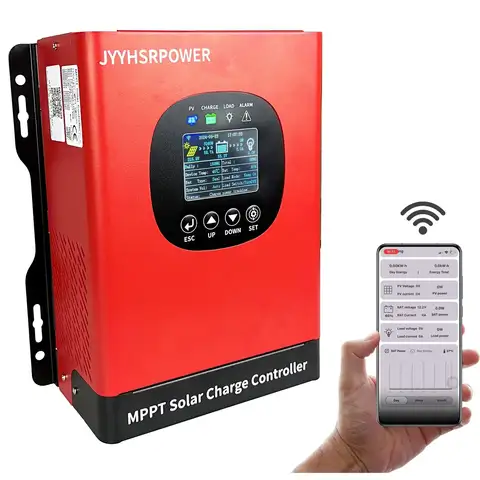 5760W 2880W MPPT 40A 60A 80A 230VDC 12V -96V 홈 태양광 시스템용 LCD 터치 디스플레이와 WIFI 기능이 내장된 태양광 충전 컨트롤러