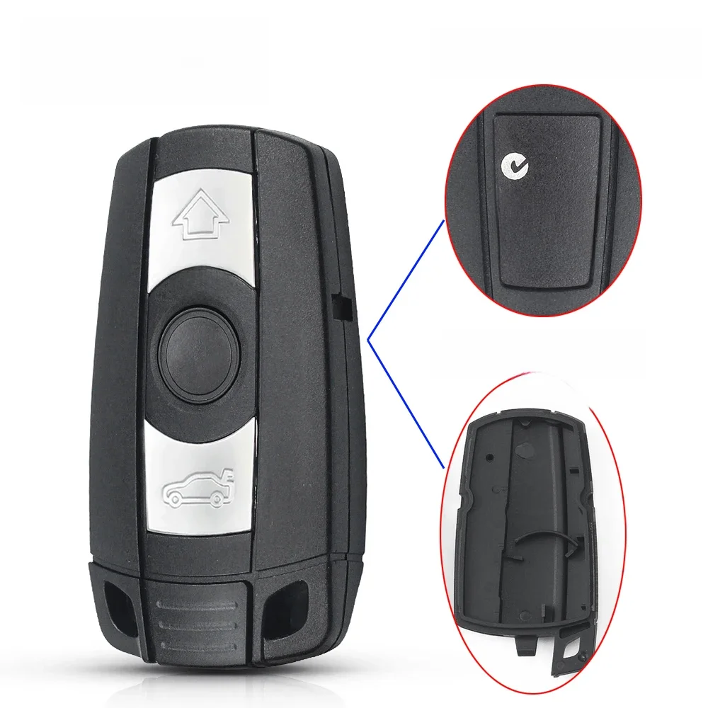 KEYYOU 3 Botão Shell Chave Do Carro Remoto Caso Capa Fob Para BMW Styling 1 3 5 6 Série E90 E91 E92