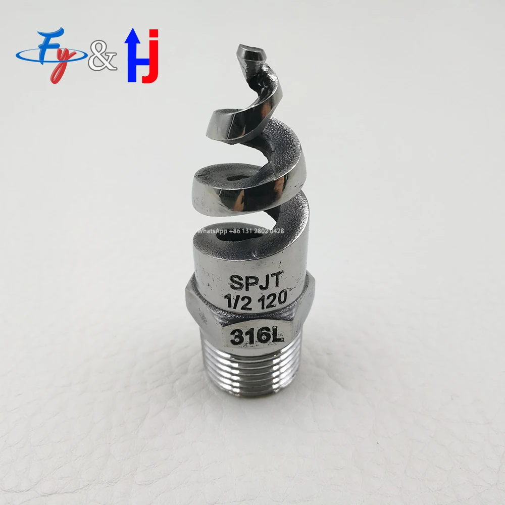 (DHL Shipping) 20PCS Spiral Nozzle SS316L, 1/2” 120 Degree. Full Cone Spray