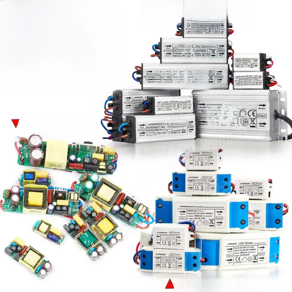 Led Fahrer 6W 10W 20W 36W 50W 300Ma 600Ma 900Ma 1500Ma Konstante Strom versorgung Adapter Für Led