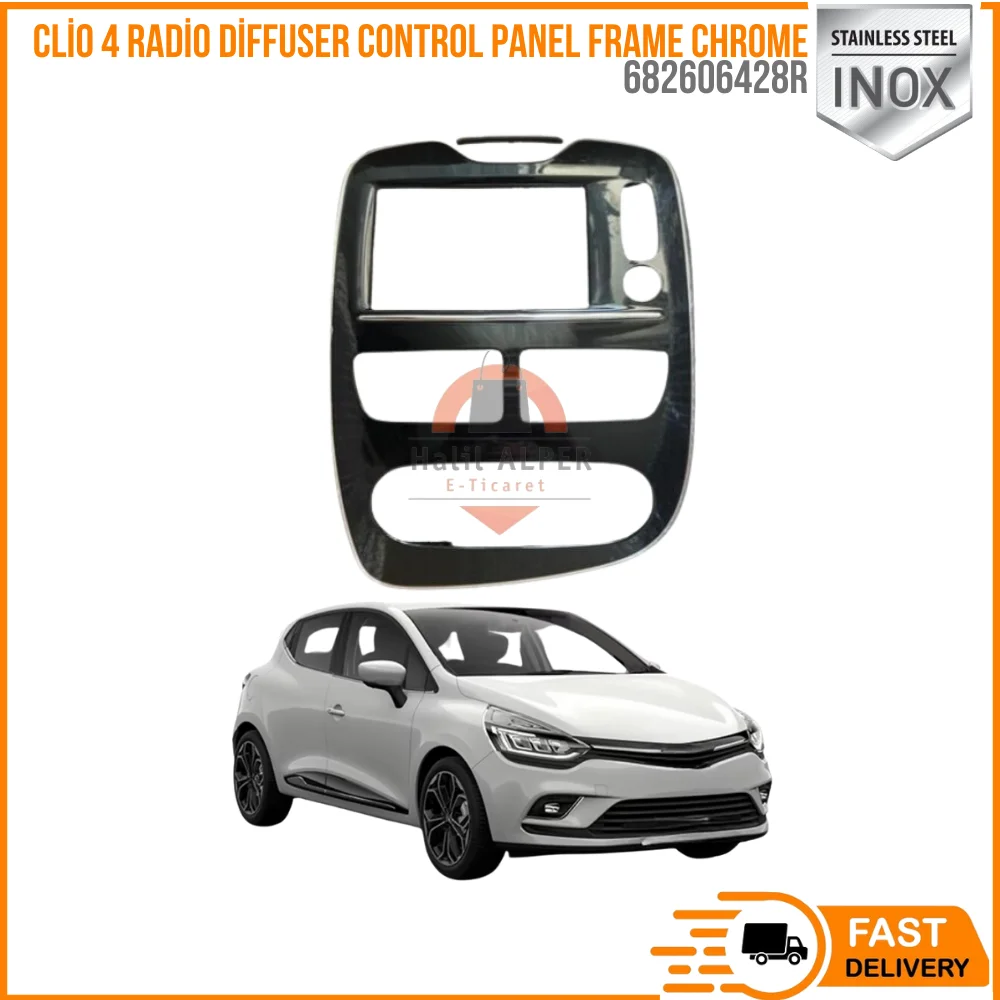 

For Clio 4 Radio Diffuser Control Panel Frame Chrome Oem 682606428R super quality high satisfaction high satisfaction