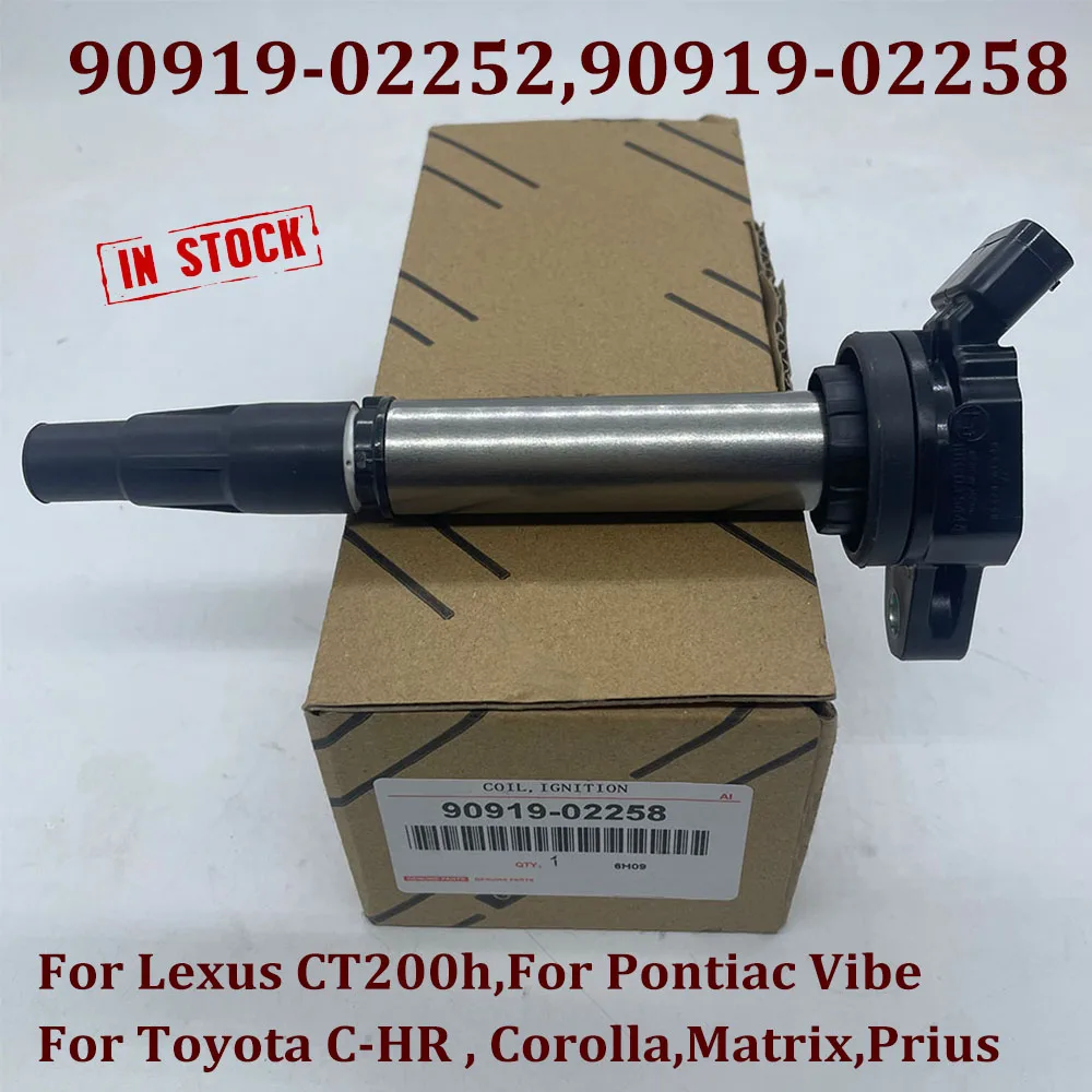 

Новая катушка зажигания 90919-02258 673-1310 90919-02252 для Toyotaa Corolla Prius Lexuss CT200h Pontiac Vibe