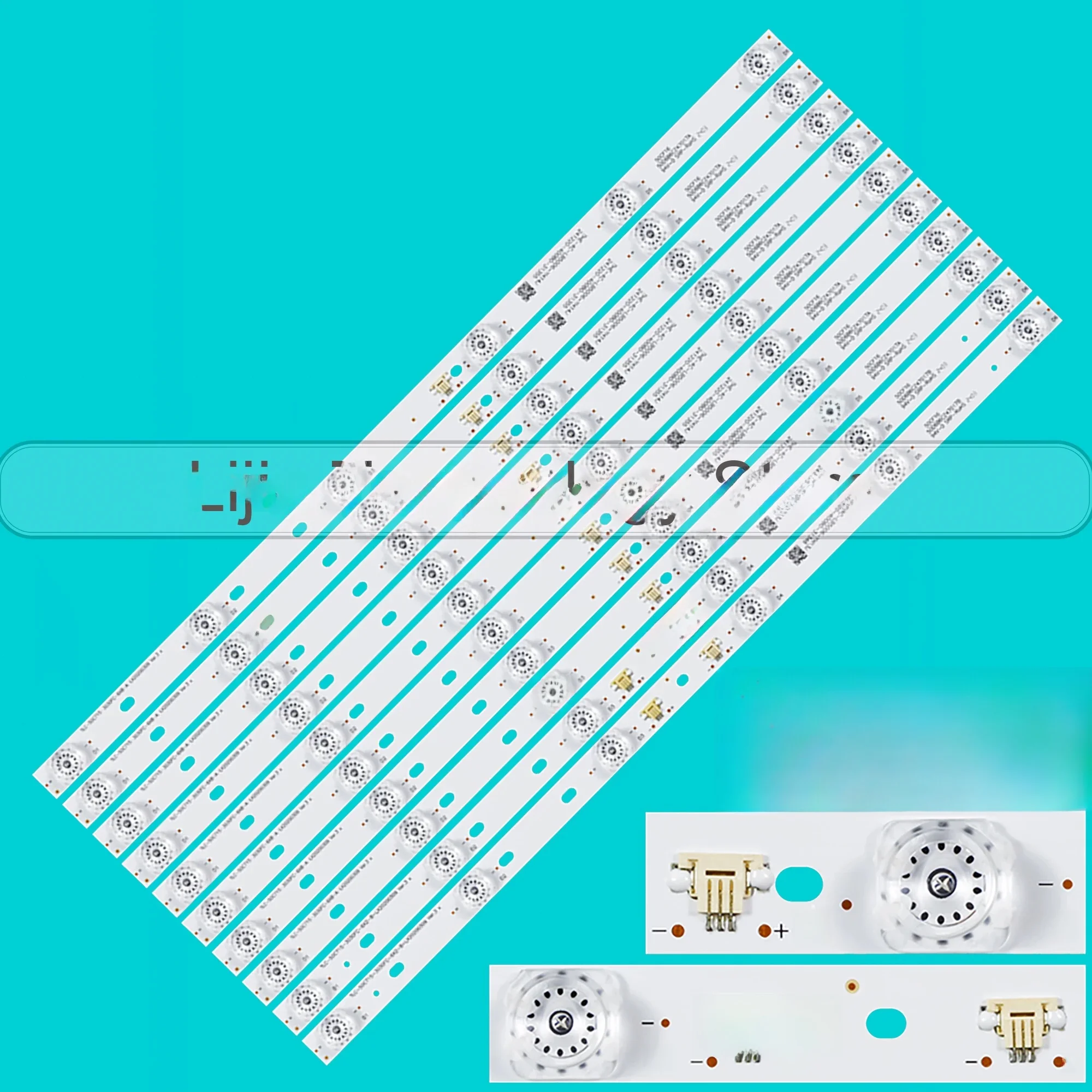 Bande LED pour 50C715 50C716 50D6B6CZ47017B 4C-LB5006-YH16J 4C-LB5006-YH15J TCL-50C715-3030FC-6X8-A-LX, 10 pièces 20200309 Ver.3