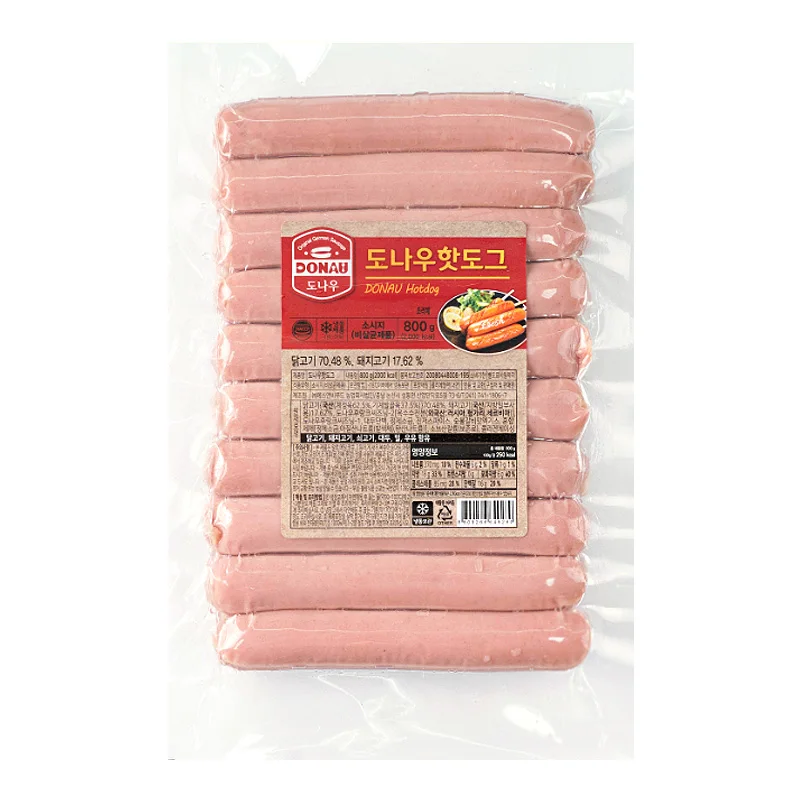 800g of Dona hot dog sausages