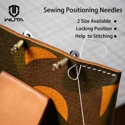 WUTA DIY Leather Craft Tools Leather Suture Positioning Needle Hand Sewing Position Located Tools Stitching Fixed Tool 10Pcs/Set