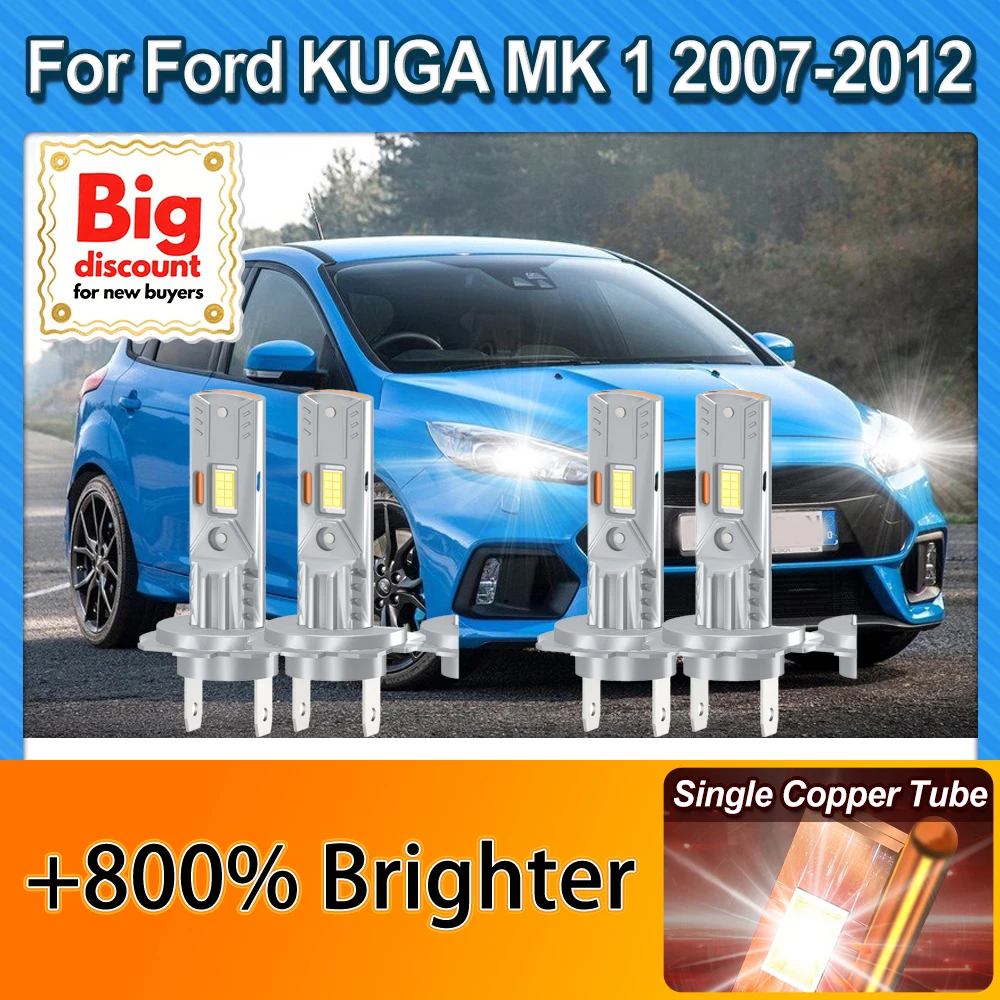 CROSSFOX 40000LM Canbus bombillas de faros LED 240W ampolas de faros superbrillantes para Ford KUGA MK 1 2007 2008 2009 2010 2011 2012