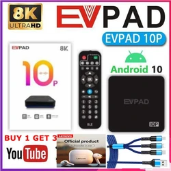 Evpad 10P TV 박스 2024 한국 EVPAD 플래그십 TV 박스, 4GB 64GB 일본 한국 신상품