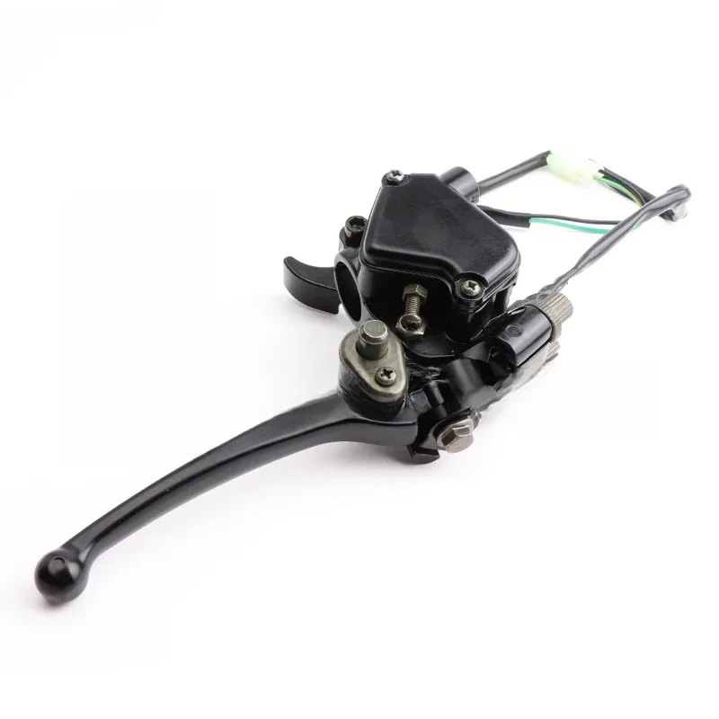 AliExpress 22mm Dual Double Handle Brake Lever With Front Brake Throttle Assemble for 50cc 70 90 110cc 125cc ATV Quad Bike Buggy Motorcycle
