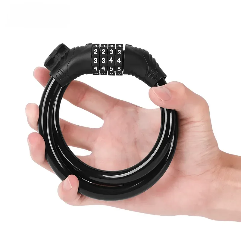 AliExpress Xunting Bike Lock Cable 65cm Bike Cable Basic Self Coiling Resettable Cable Bike Locks with Complimentary Mounting Bracket Lock