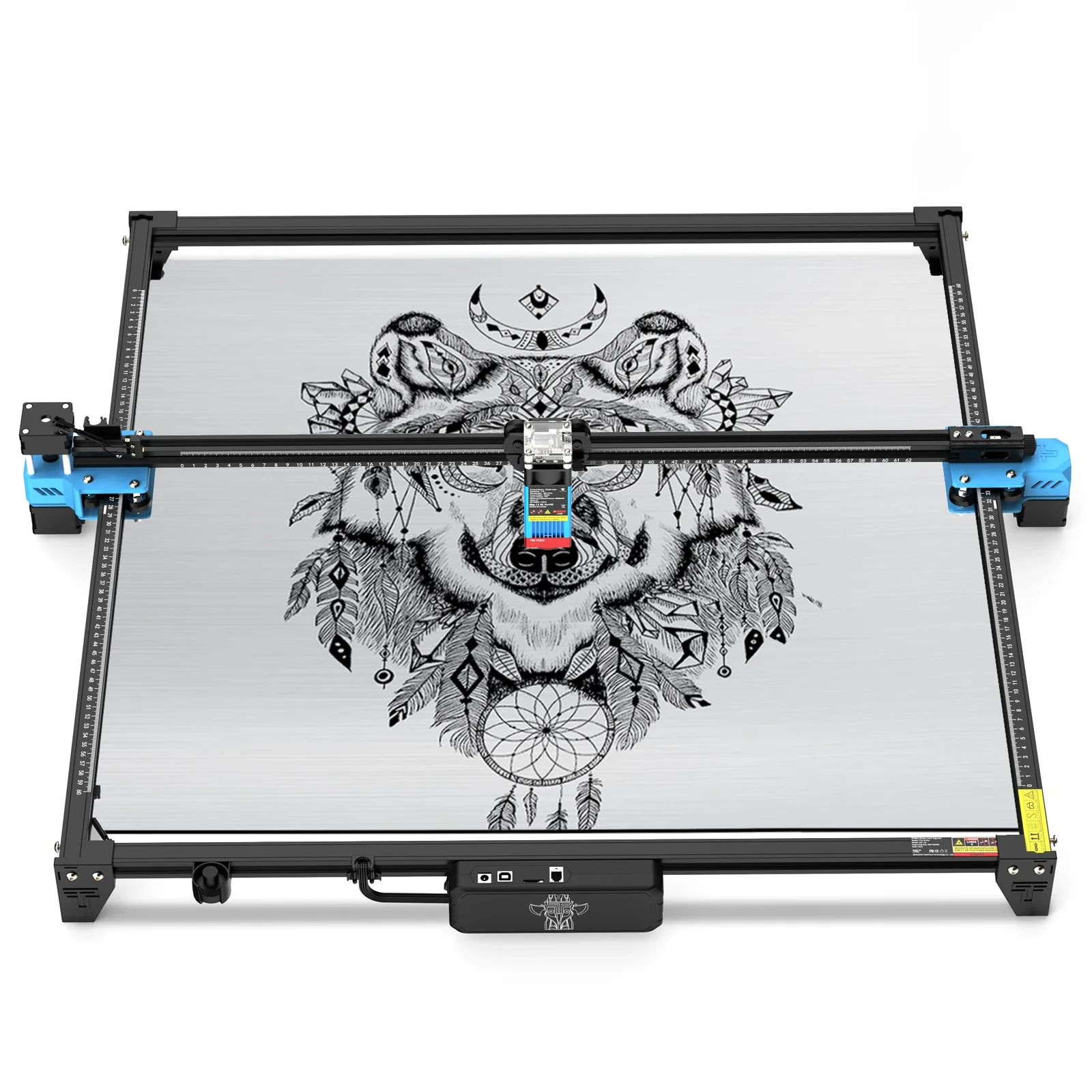 TwoTrees 600 x 600 mm CNC-Lasergravierer 40 W/80 W TTS-55 PRO/TTS-10 PRO Metall-Lasergravurmaschine Holz-Leder-Schneidemaschine