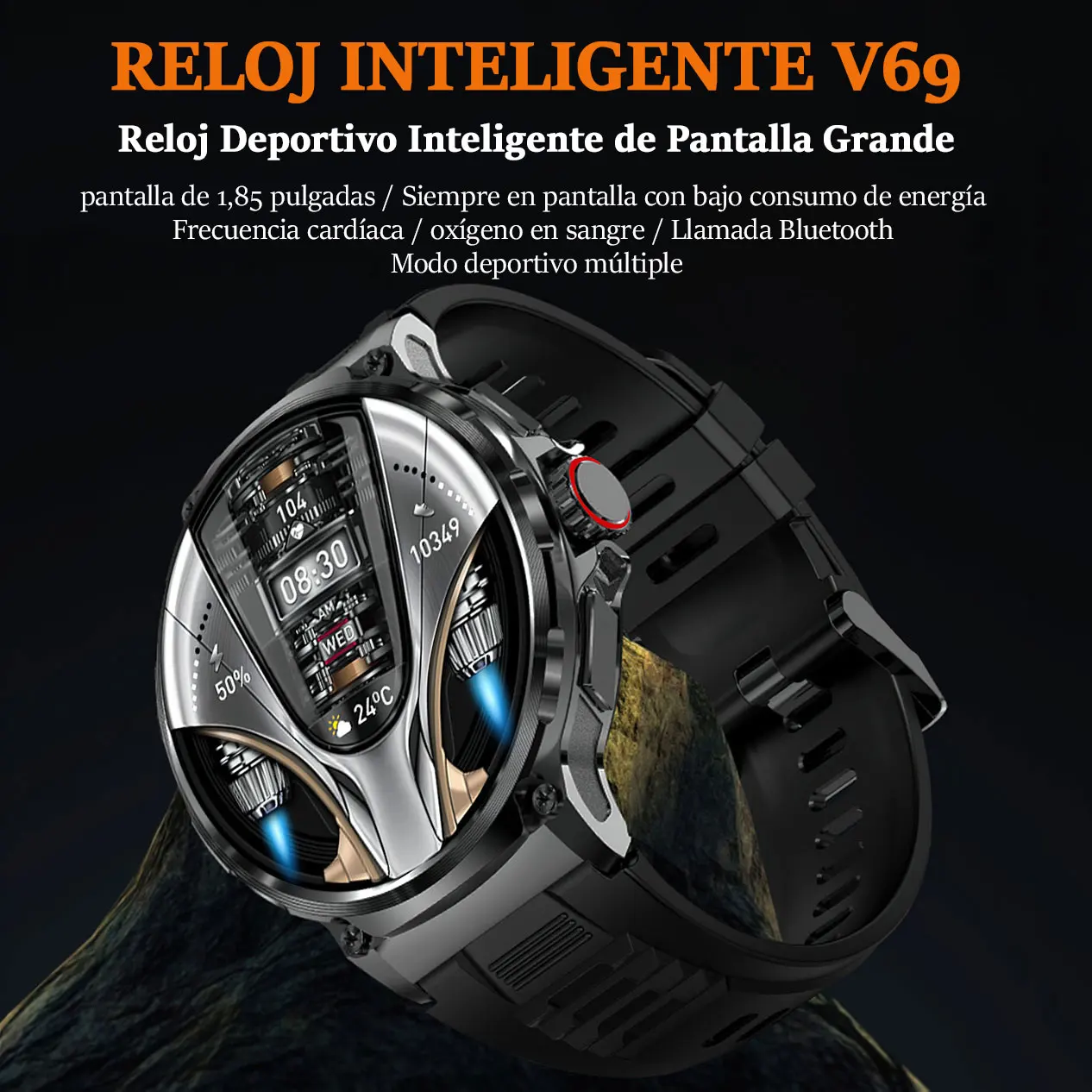 reloj inteligente hombre smartwatch 2024 Bluetooth call Multi-Sports Mode Blood Oxygen waterproof relogios masculino smart watch