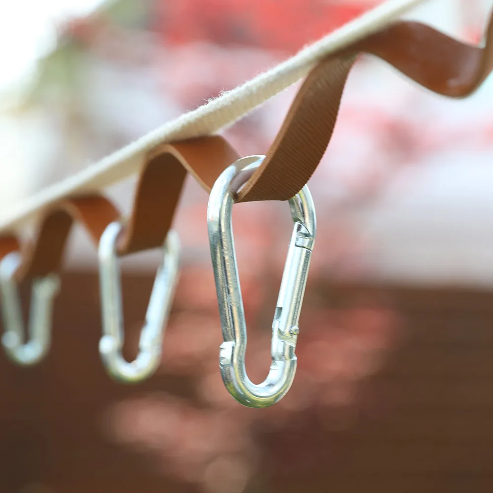 BreezeMoon Camping Hochfestes Stencara Viner Set 10-Pier-Kletterringe Cara Vina