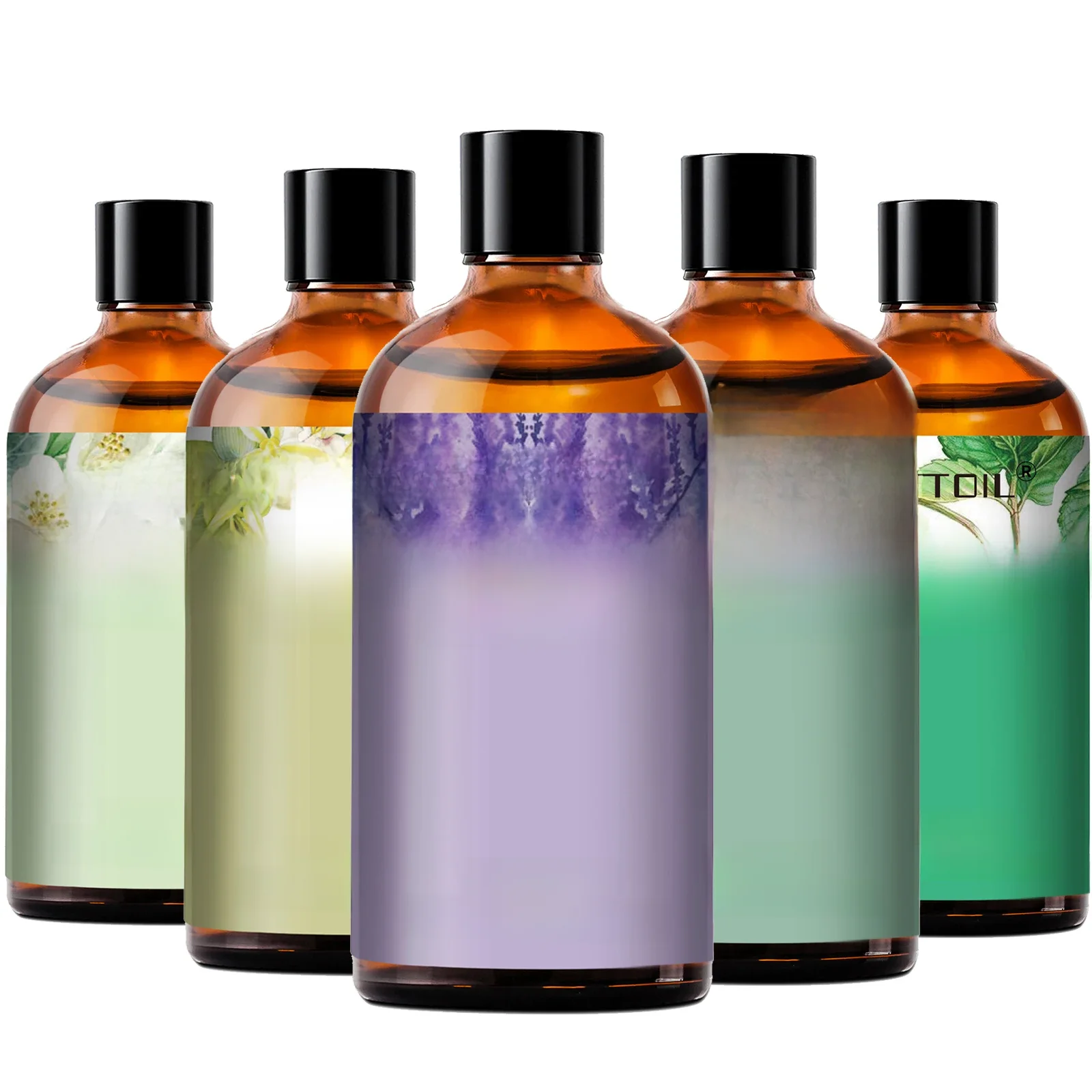 PHATOIL 100ml Eucalyptus Essentiële Olie Voor Huid Lavendel Vanille Jasmijn Citroen Bergamot Aroma Olie voor Aromatherapie Kaarsen Maken - afbeelding 2