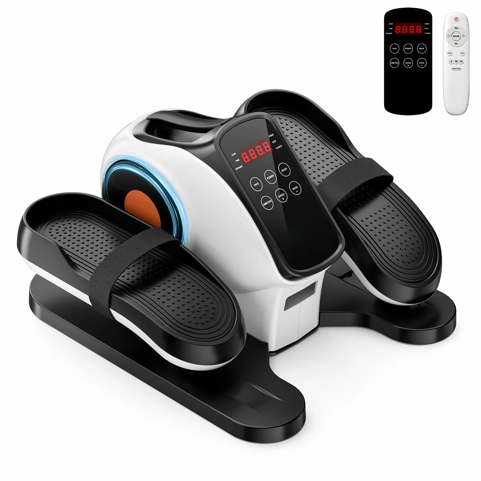 Casa, ellittica magnetica, cross trainer, 15 livelli di resistenza, 5 modalità automatiche, monitor LCD ultra silenzioso, macchina per esercizi fitness per tutto il corpo da interno, ideale per