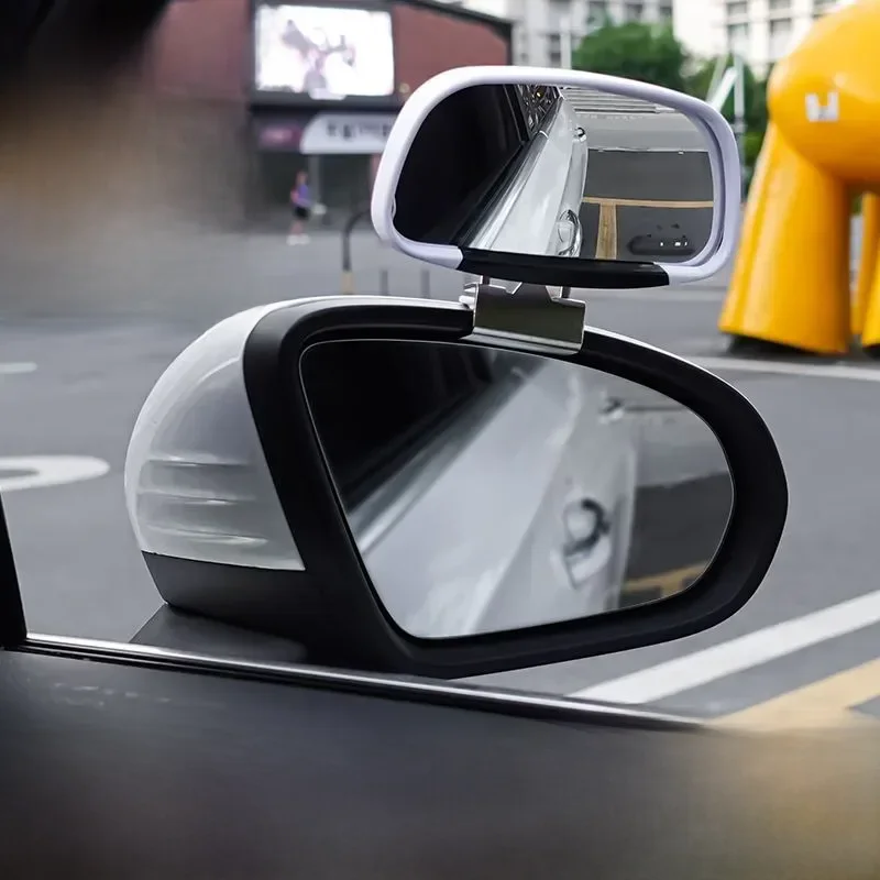 Rétroviseur latéral grand Angle réglable à 360 degrés, miroirs convexes d'angle mort pour stationnement inversé de voiture, rétroviseur auxiliaire
