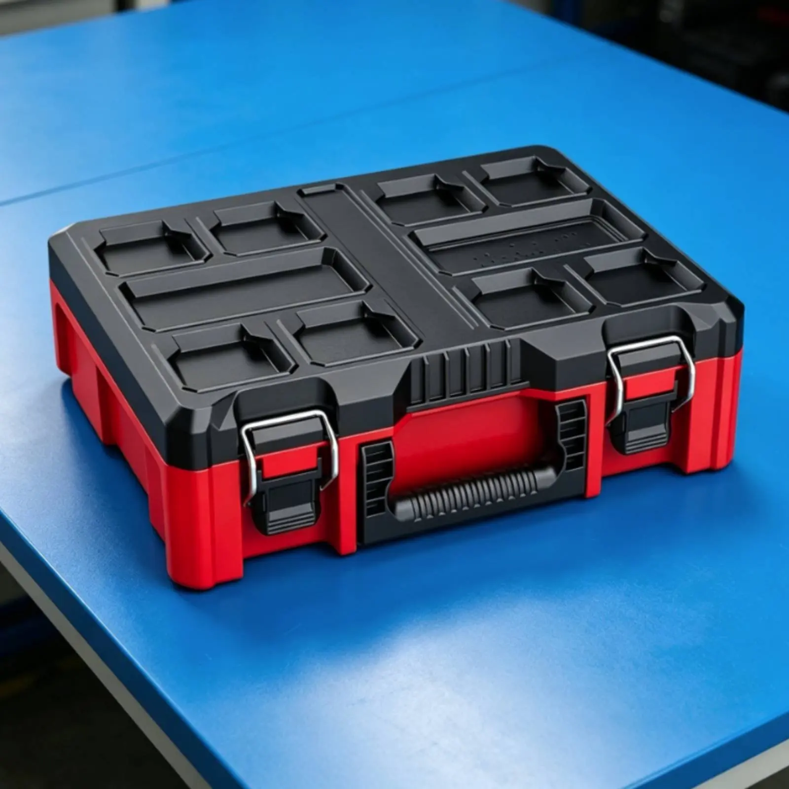 Boîte à outils multifonctionnelle modulaire, organiseur d'outils de qualité industrielle, boîte de rangement robuste pour mécaniciens, ateliers, ouvriers de garage