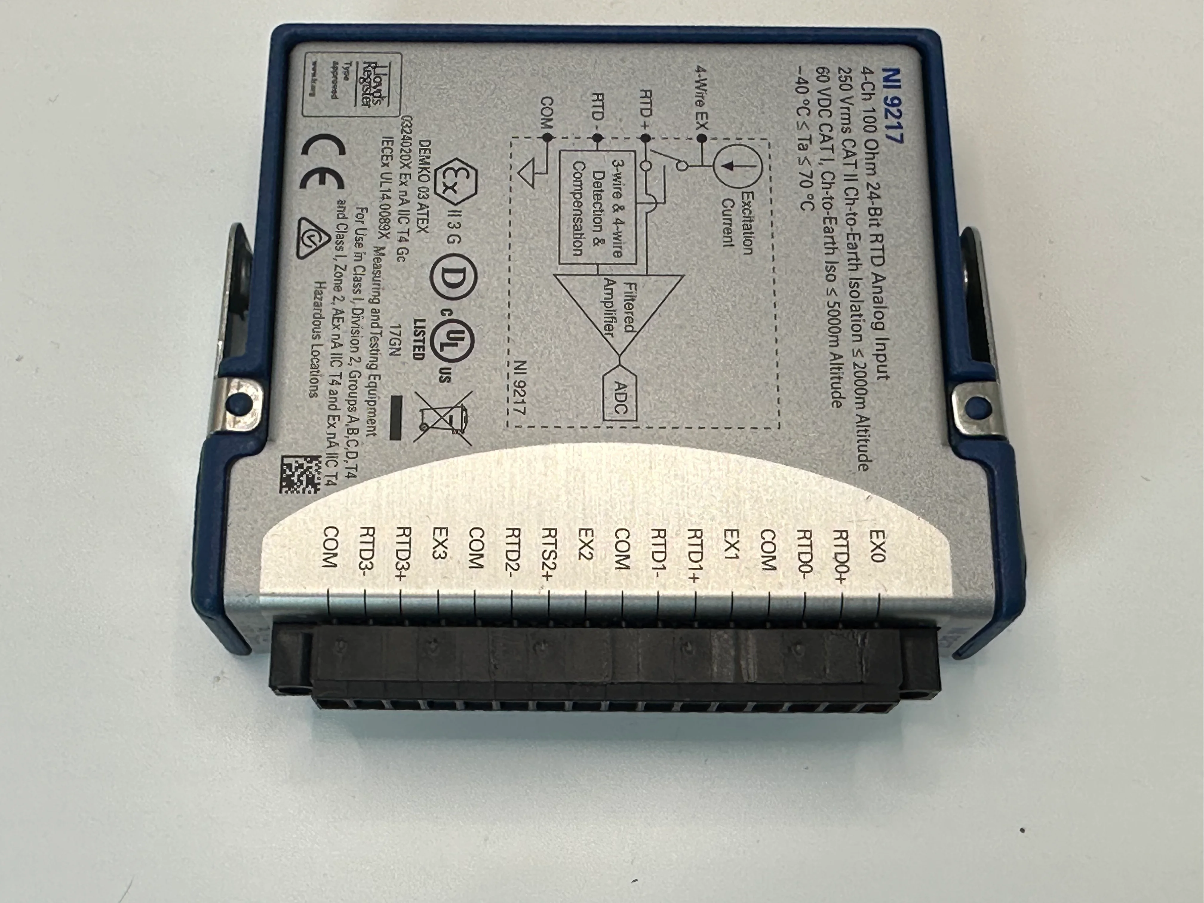 NI 9217 National Instruments NI 9217 cDAQ Temperature RTD Input Module