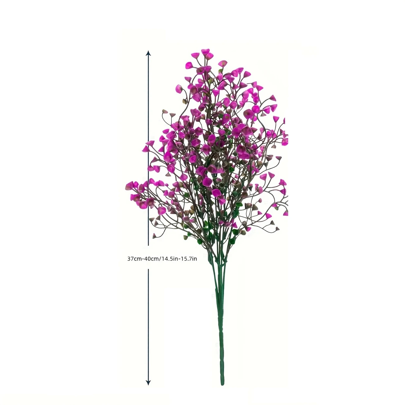 12 Bündel künstliche Blumen für den Außenbereich, UV-beständige Kunststoffsträucher, dekorative Pflanzen für Gartenkanten, Fensterkästen, gefälschtes Grün – Detail 2
