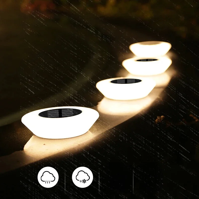 4PCS Solar Lights, Landscape Buried Light, Garden Super Bright Lawn Lamp, Outdoor Waterproof Lighting, for Yard, Terrace, Villa