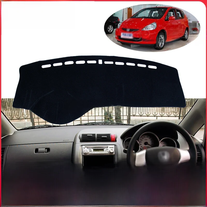 Dla Honda Fit Jazz 2001 ~ 2007 Mata antypoślizgowa Pokrywa deski rozdzielczej Pad Osłona przeciwsłoneczna Dashmat Protect Akcesoria do dywanów GD1 GD3 GD5 2005 2006 — zdjęcie 2