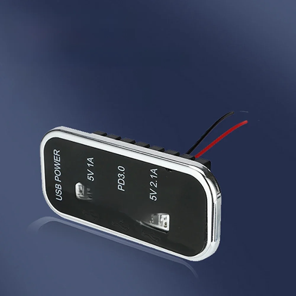 35,5W PD3.0 ładowarka samochodowa gniazdo podwójne USB 12/24V do motocykla Auto ciężarówka ATV łódź RV autobus — zdjęcie 2