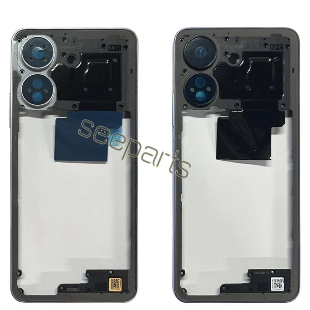 For Xiaomi Redmi 13c Middle Frame Rear Bezel Plate Chassis Housing Back Frame Replace For Redmi 13c 23100RN82L 23106RN0D Frame