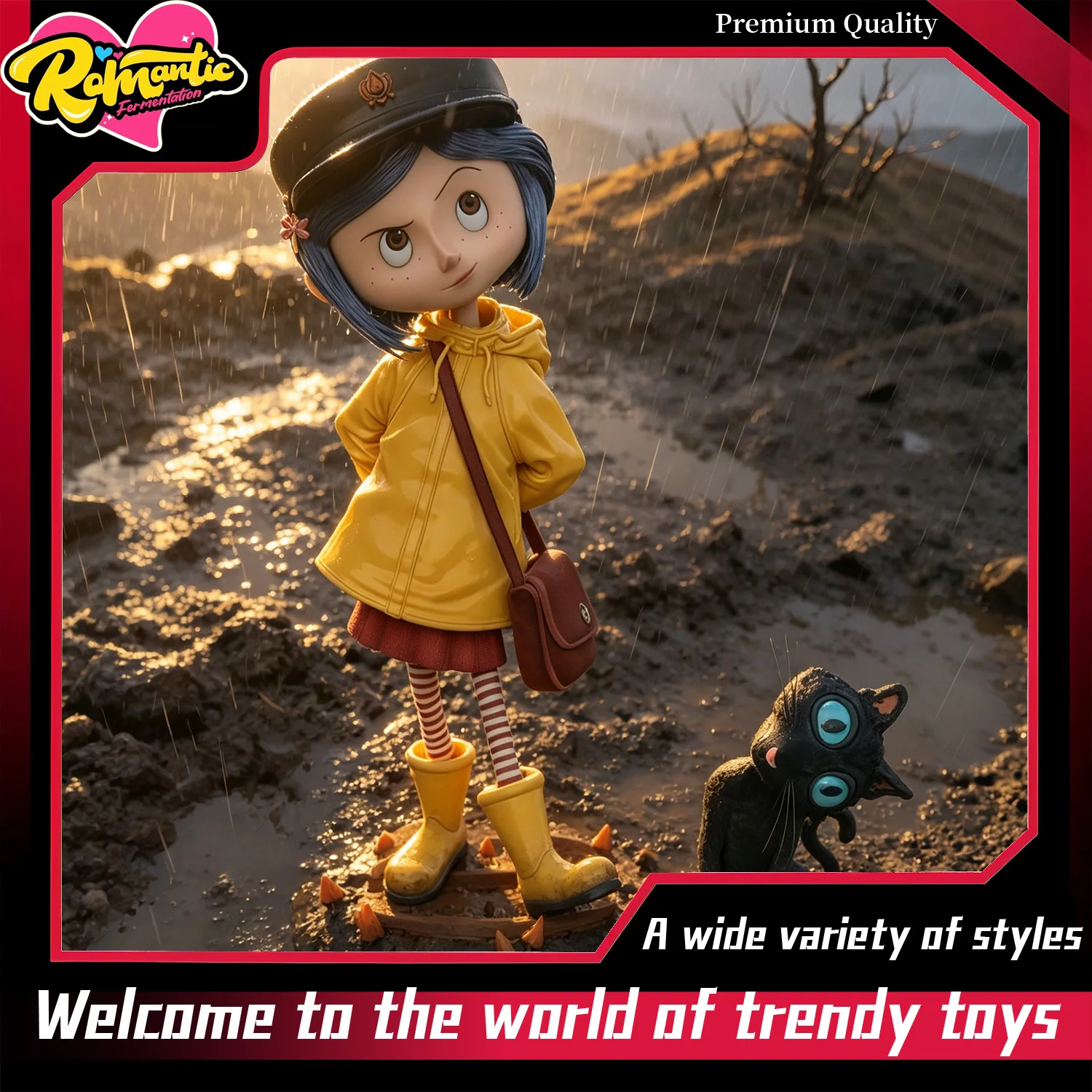 Popular Anime Merchandise - Coraline Anime GK Model Figurine, Trendy