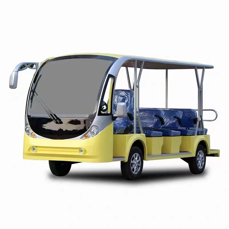 Right-Hand Drive Electric Minibus City Reception Car Manufacturer Wholesale Sightseeing Car 14-Seat Passenger Tourist Bus