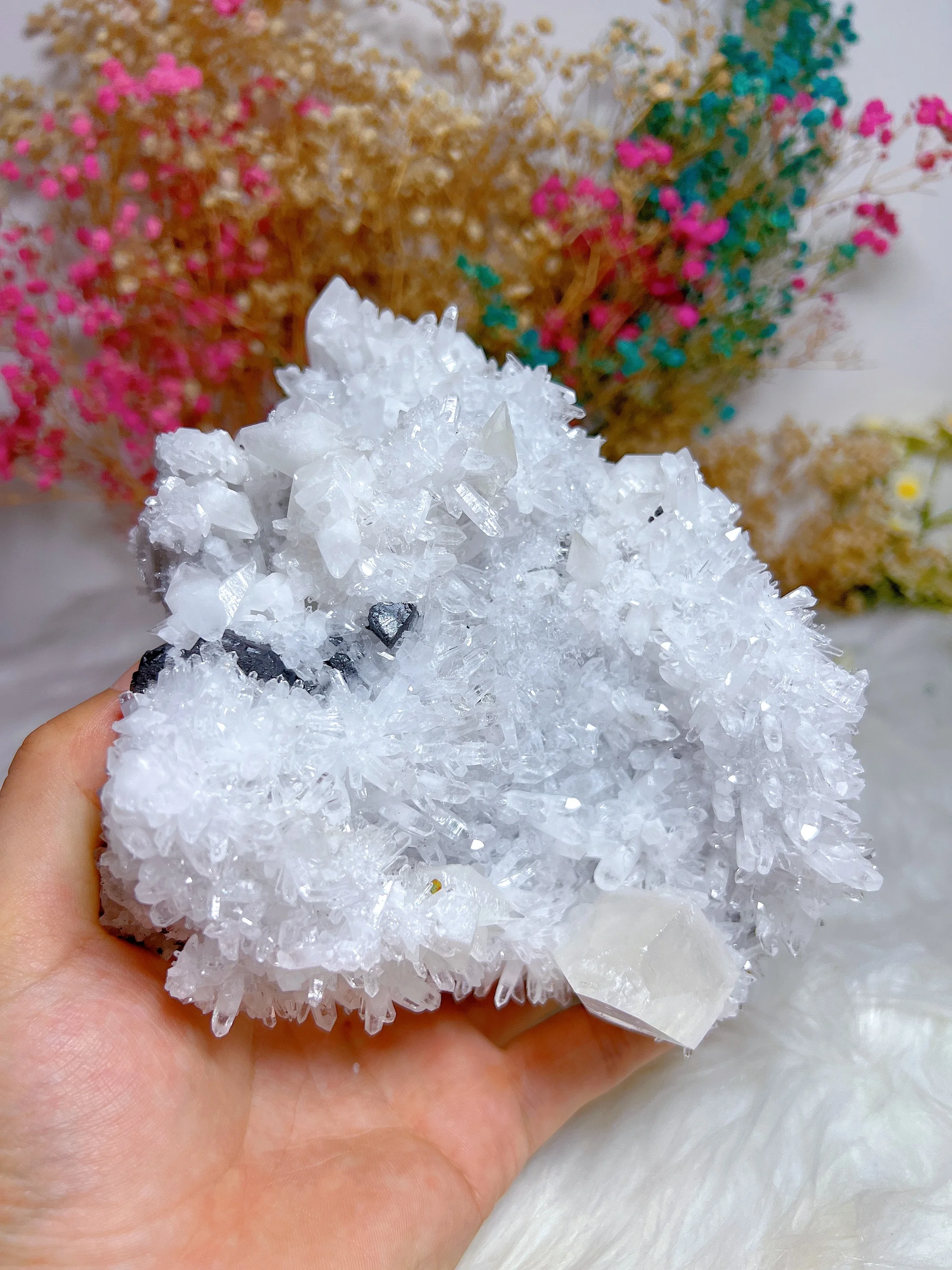 Natura Crystal Clear Quartz  Cluster Free Form  Carving Reiki Healing Stone Home Decoration Exquisite Gift