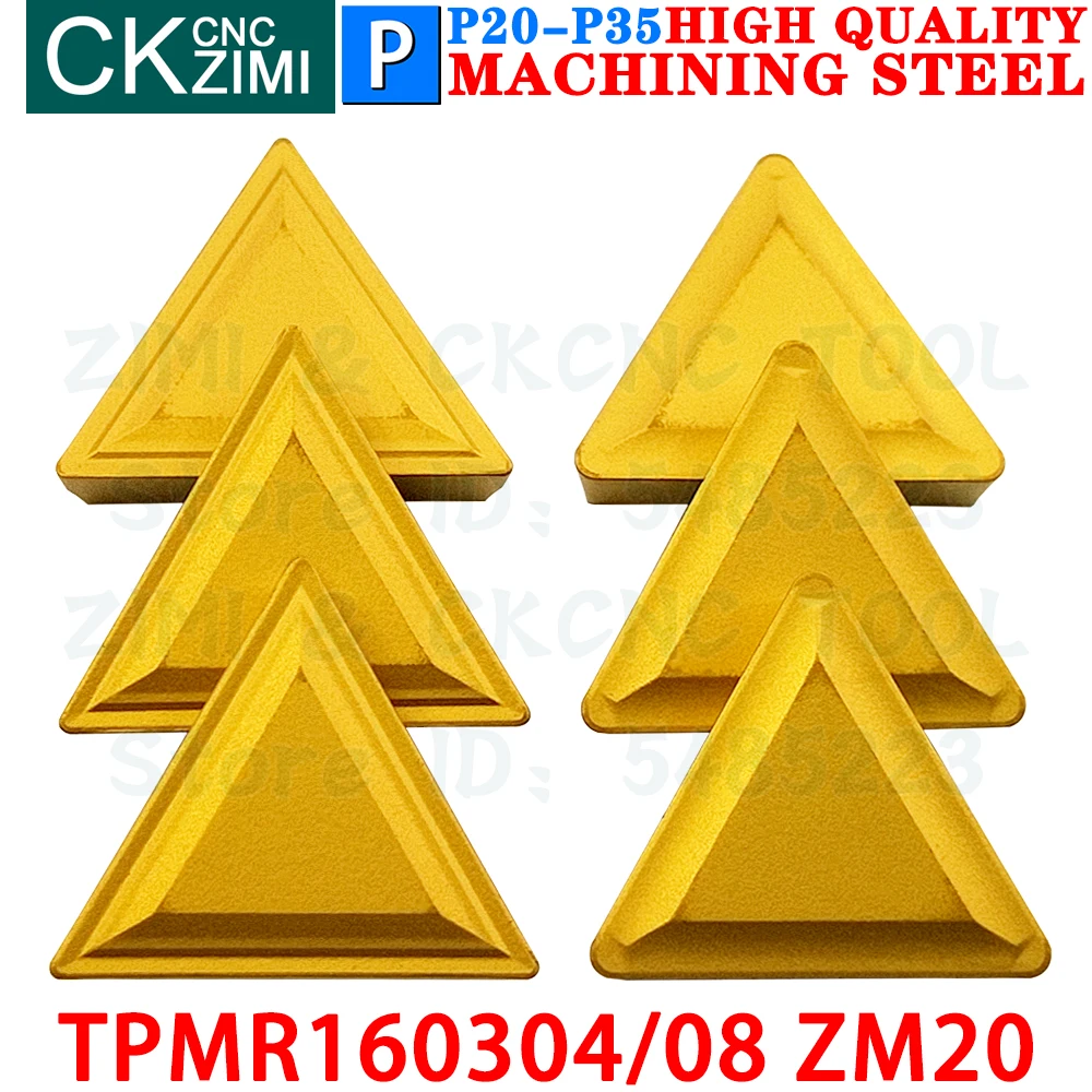 TPMR160304 ZM20 TPMR160308 ZM20 Carbide Inserts Milling Inserts Tools TPMR 1603 CNC Indexable Cutting Turning Cutter Lathe Tools