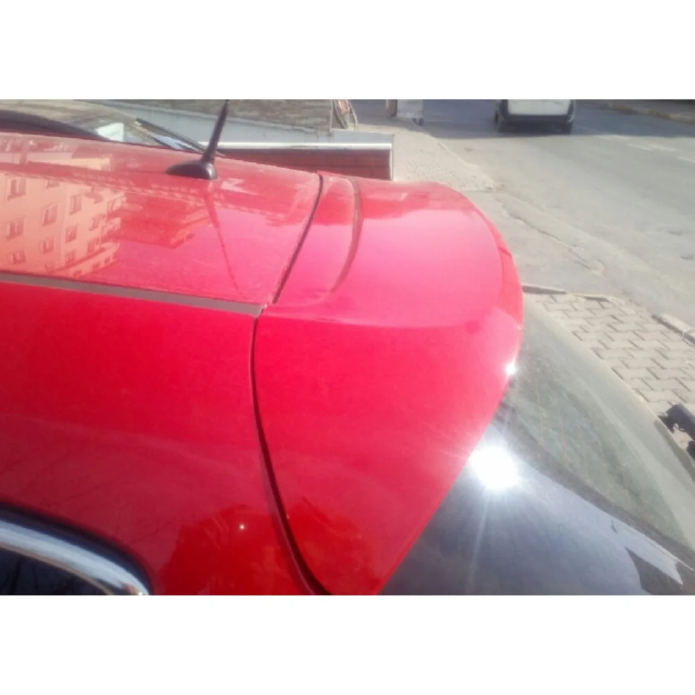 For Opel Astra J Hb Glass Top Spoiler Fiber Material Rear Roof Spoiler Wing Trunk Lip Car Styling Competible Tuning Parts