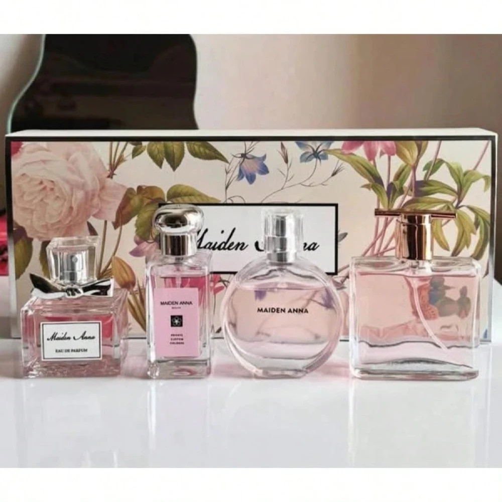 

4pcs Set Of Floral Scented Perfume For WomenMen Scent Lasting Fragrance Pheromone Perfect For Lovers, Best Friends, Bosses, Birt