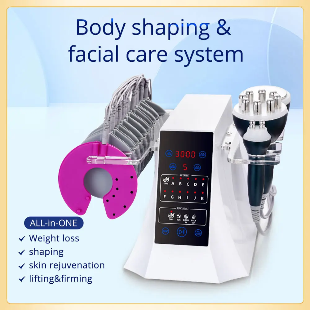 

US STOCK 40K Cavitation Body Sculpting RF Radiofrequency Skin Tightening And Lifting Muscle Stimulator Body Slim
