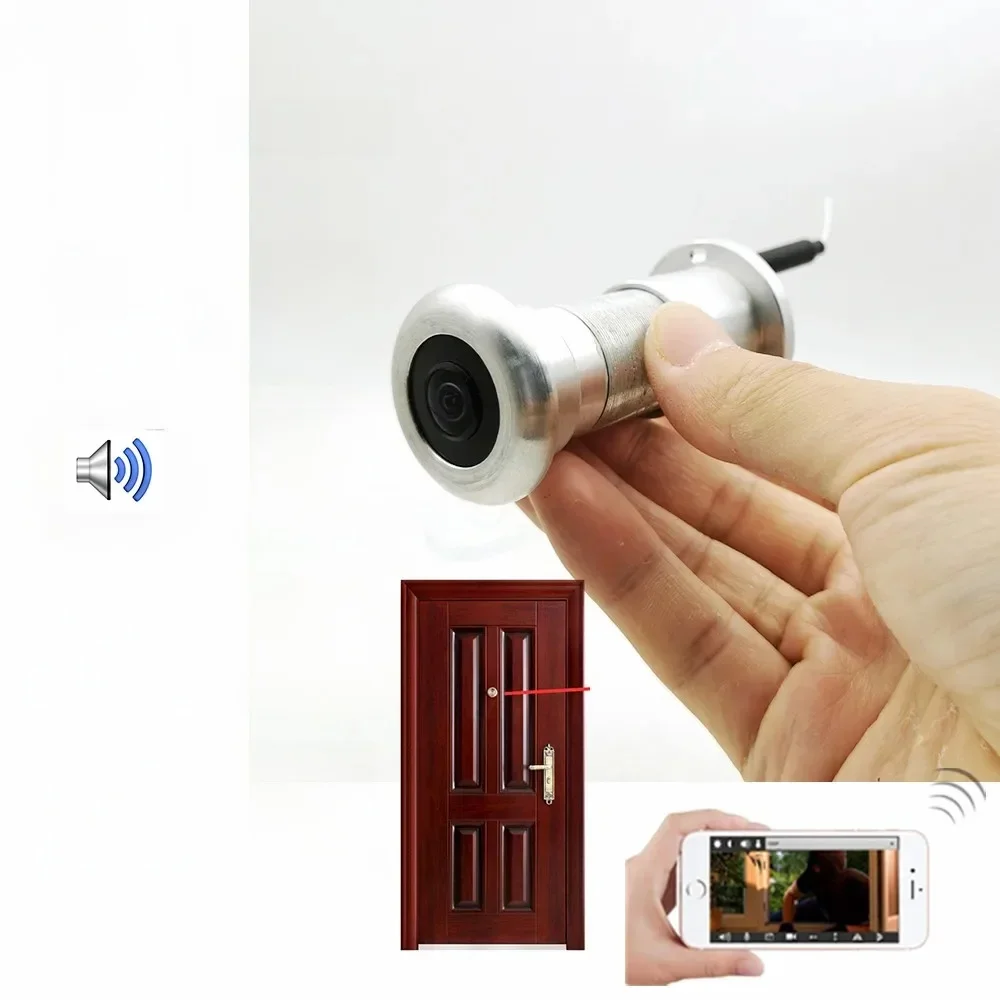 1080P Cloud Storage TF Card WIFI Audio Door Eye Hole Home Wide Angle Lens Network Mini Peephole Wifi Door IP Camera P2P V380 Pro — zdjęcie 2