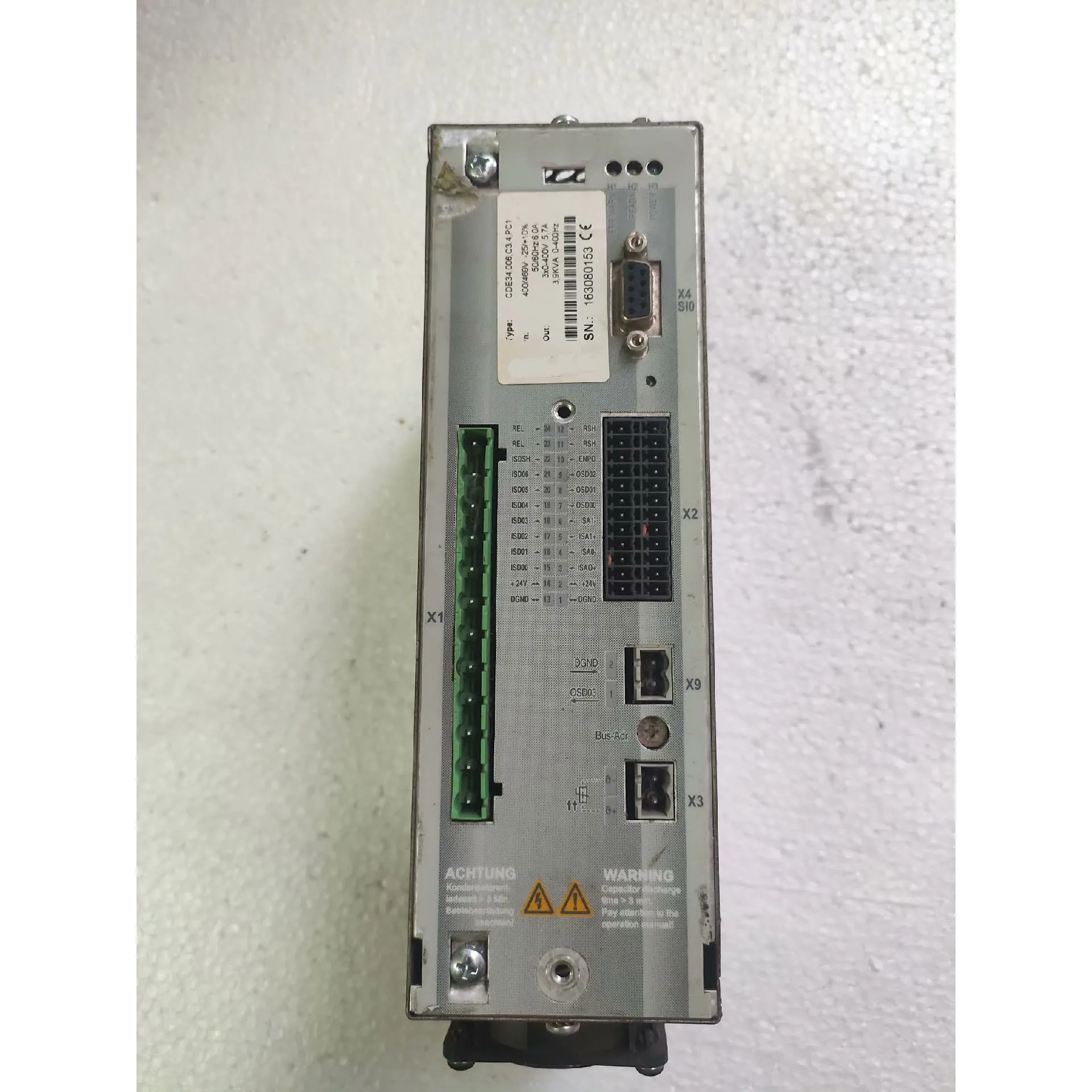 CDE34.006.C3.4.PC1 servo drive used in good condition